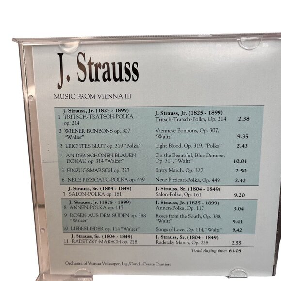 Strauss: Music from Vienna, Vol. 3 (CD, Oct-1994 Point Classics) - Picture 4 of 4